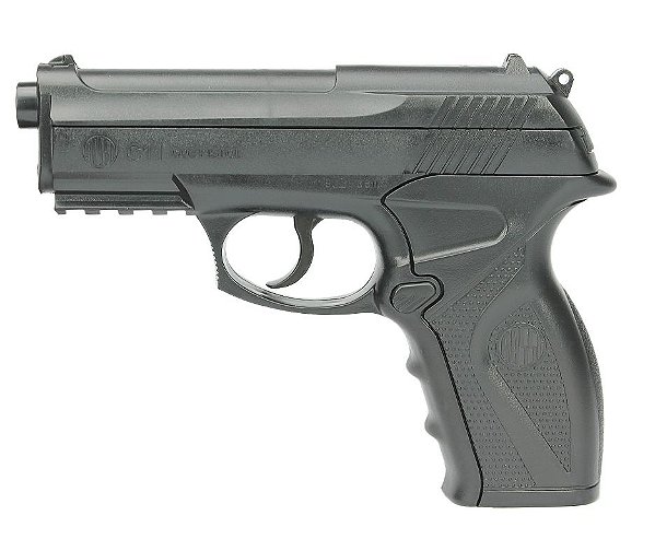 Pistola Pressão CO2 C11 - Cal 6mm - Esferas de Aço - Wingun