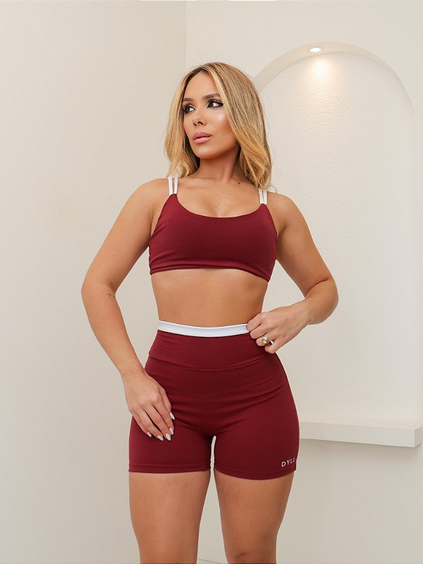 Conjunto sem costura duo colors+ faixa de cabelo