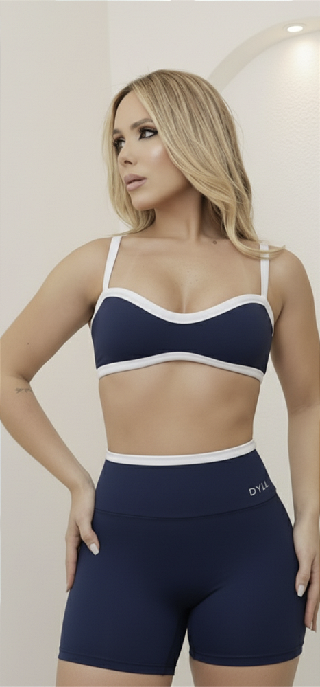 Conjunto sem costura duo colors+ faixa de cabelo