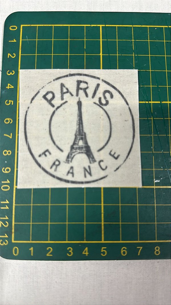 Paris  -  Aplique encerado 7 x 7cm