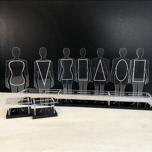 Kit de Silhuetas Morfológicas com 7 Biotipos Corporais para Consultoria de Imagem e Análise Corporal