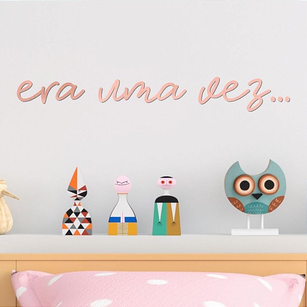 Era uma vez... Letreiro Decorativo Acrílico Quarto Infantil kids Menino Menina