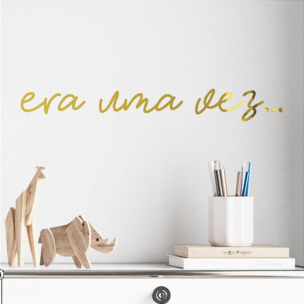 Era uma vez... Letreiro Decorativo Acrílico Quarto Infantil kids Menino Menina
