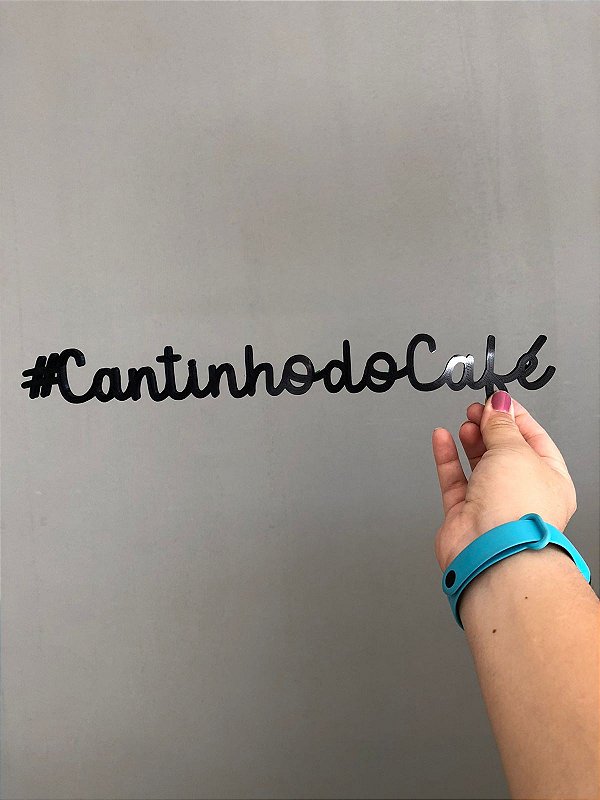 Cantinho do Café Modelo 2 - Letreiro Decorativo em 3D relevo sala casa