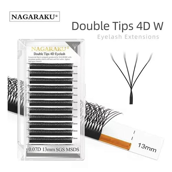 Cílios Nagaraku 8D - Duplo 4D - 0.07D