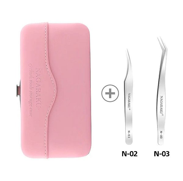 Kit de pinças Nagaraku com case N-02 E N-03