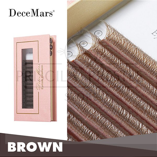 Cílios Decemars 4D W Marrom 0.07D
