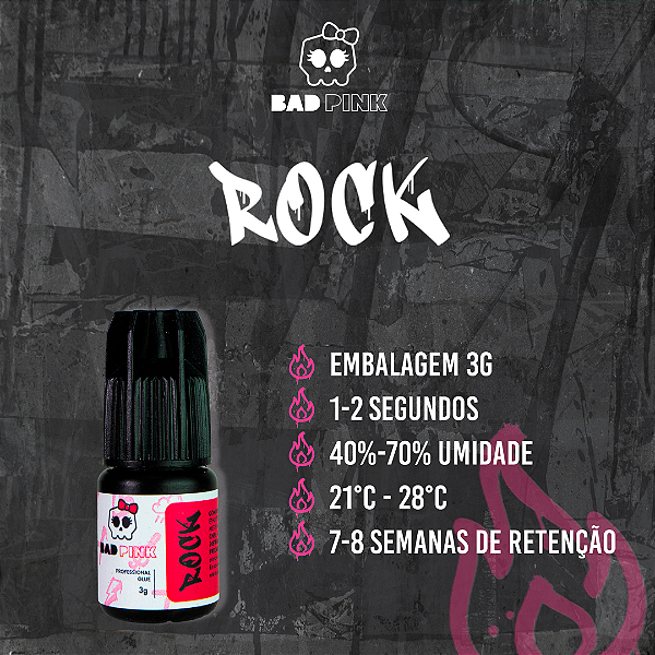Adesivo BAD PINK - ROCK 3g