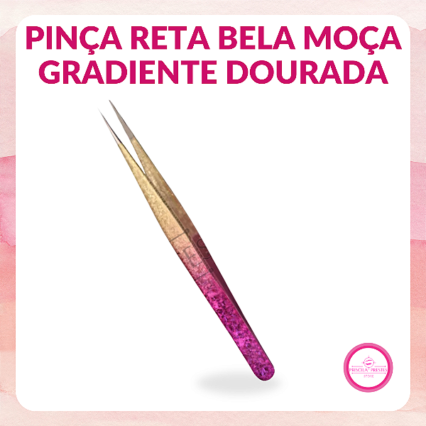 Pinça BM Gradiente Reta dourada