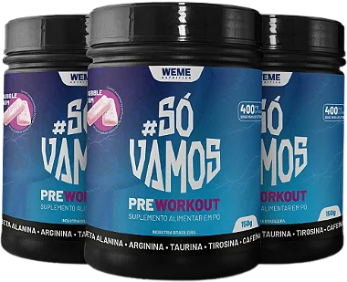 3 #SóVamos - Pré-treino 150g - WEME
