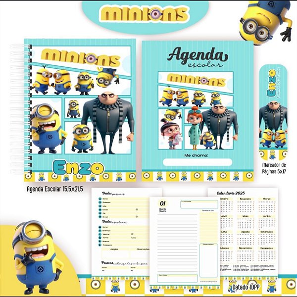 Kit escolar Minions