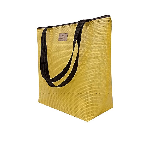 Bolsa em Tela Poliéster Amarela