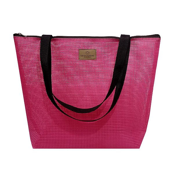 Bolsa em Tela Poliéster Rosa Pink
