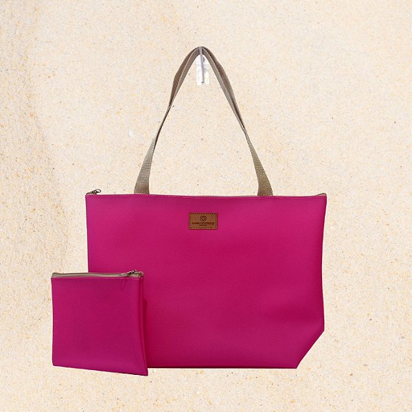 Bolsa Feminina em Silicone Rosa
