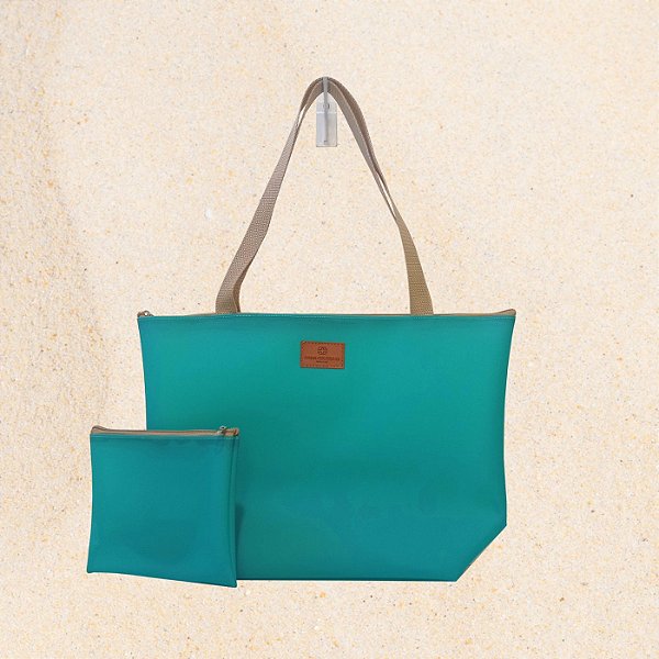 Bolsa Feminina em Silicone Turquesa
