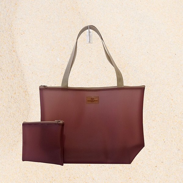 Bolsa Feminina em Silicone Bordô