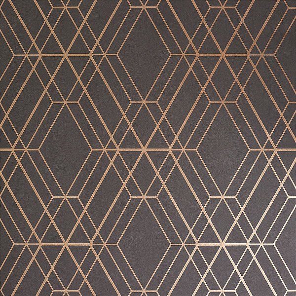 Papel de Parede San076 Chumbo e Rose Gold