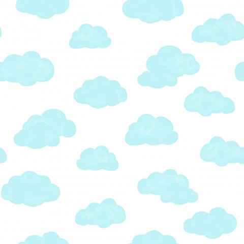 Papel de Parede Nuvens - Azul