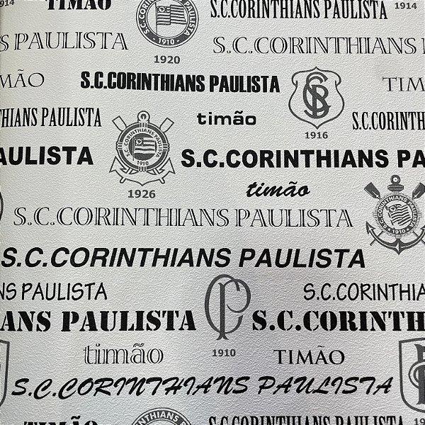 Papel de Parede Futebol Corinthians - Preto e Branco