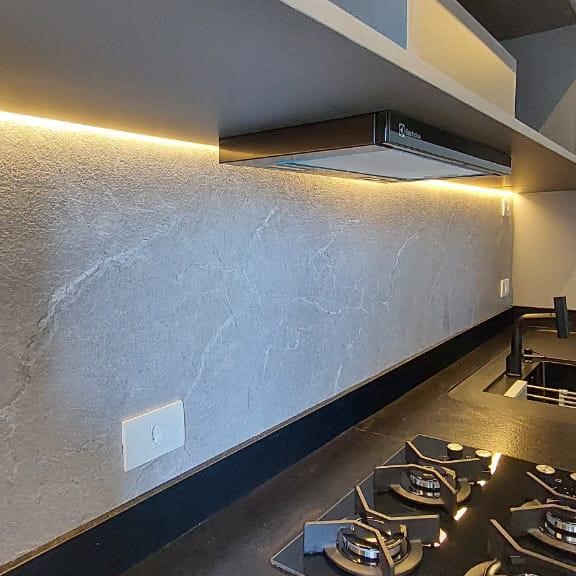 Chapa Mármore Flexível em Poliestireno EPLCINZTEX  - 1,22 x 2,70