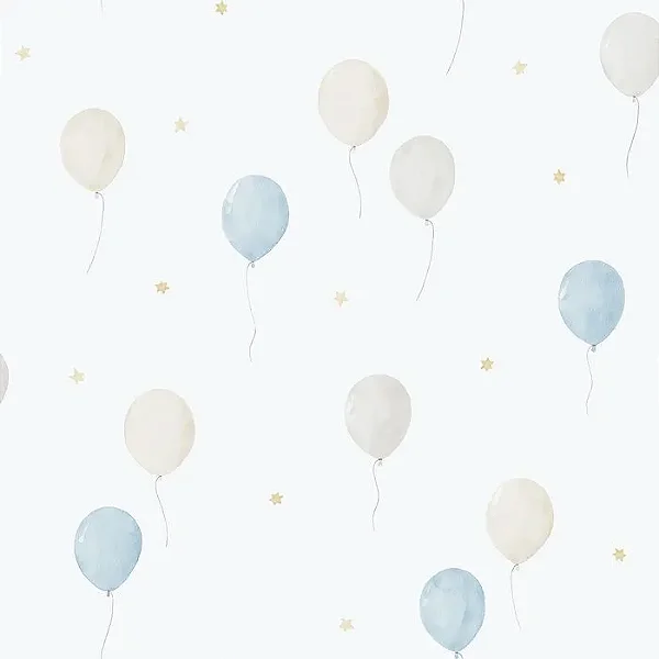 Papel de Parede Balão Azul - Enz