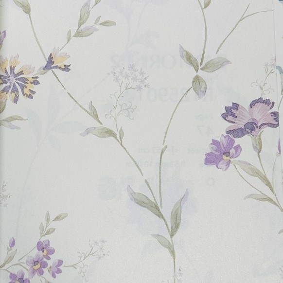 Papel de Parede Florido Lilás - Santo 2