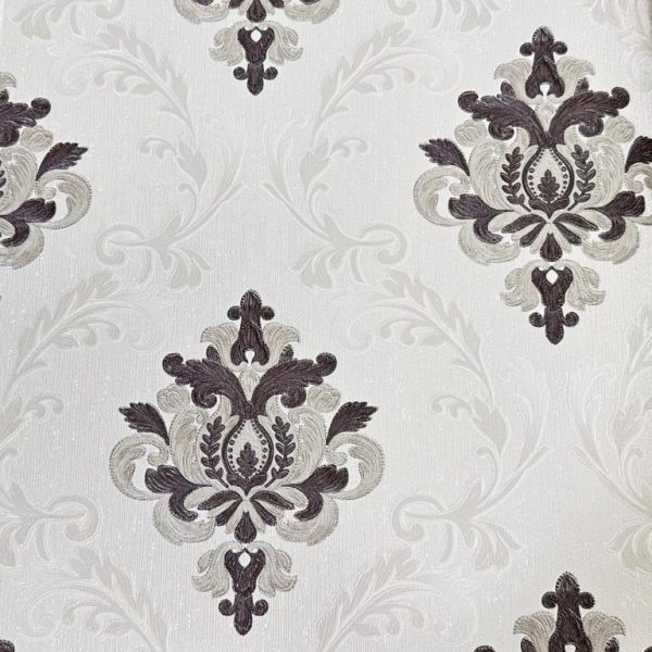 Papel de Parede Arabesco Black and White- Santo 2