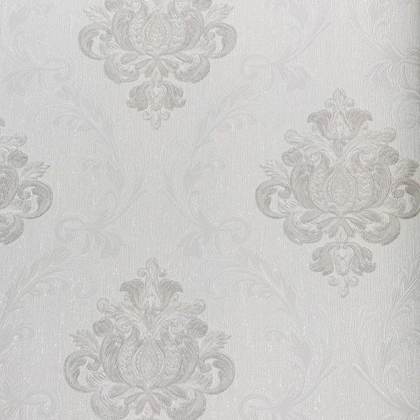 Papel de Parede Arabesco Cinza - Santo 2