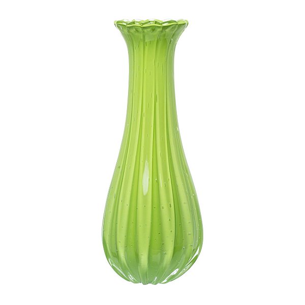 Vaso de Decoração em Murano - Verde Avocado - Powerfull - Tam GG