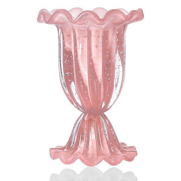 Vaso de Decoração - Rosa Quartzo - Buquê - Tam Único