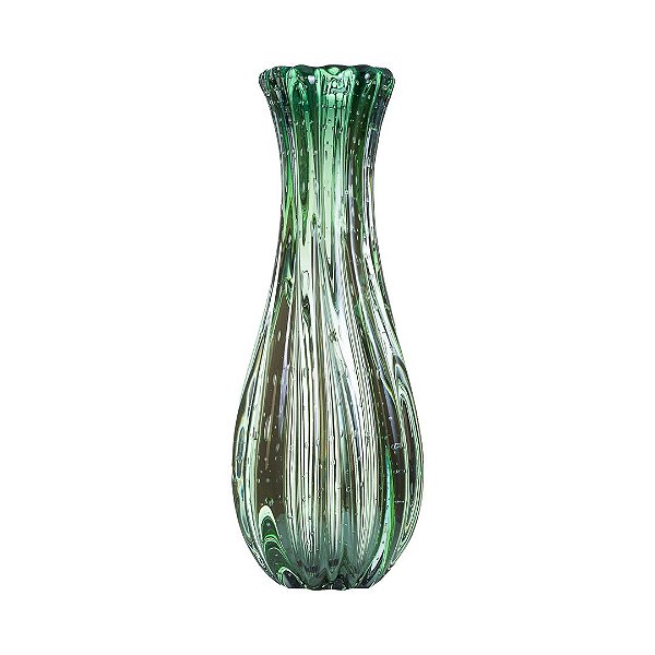 Vaso de Decoração em Murano - Verde Esmeralda - Powerfull - Tam M
