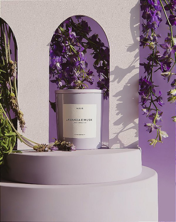 Vela Lavanda e Musk BLOOM
