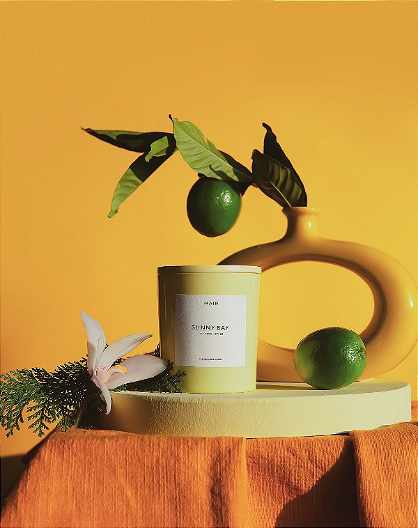 Vela Aromática Sunny Bay BLOOM - Neroli e Cypress