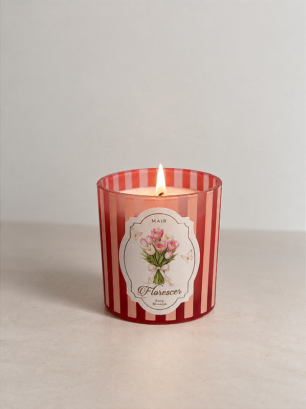 Vela Aromática - Damasco e Pimenta Branca - Florescer