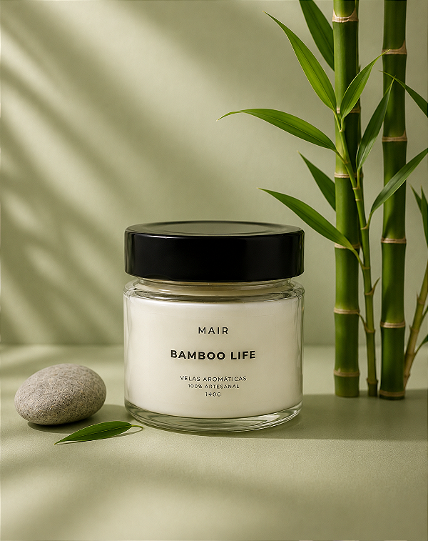 Vela Aromática Bamboo Life CLASSIC - Bambu e Menta