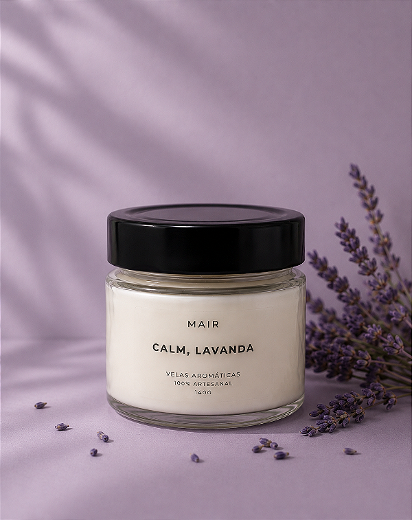 Vela Calm, Lavanda CLASSIC - Lavanda e Baunilha