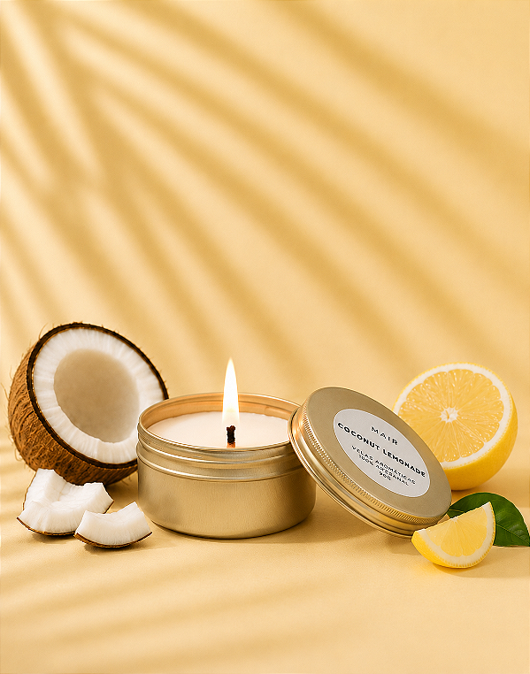 Vela Coconut Lemonade TRAVEL - Coco e Limão