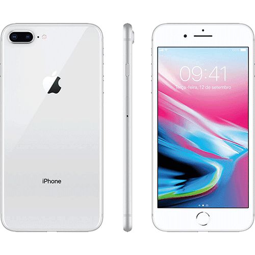 iPhone 8 Plus Prata 256GB Tela 5.5