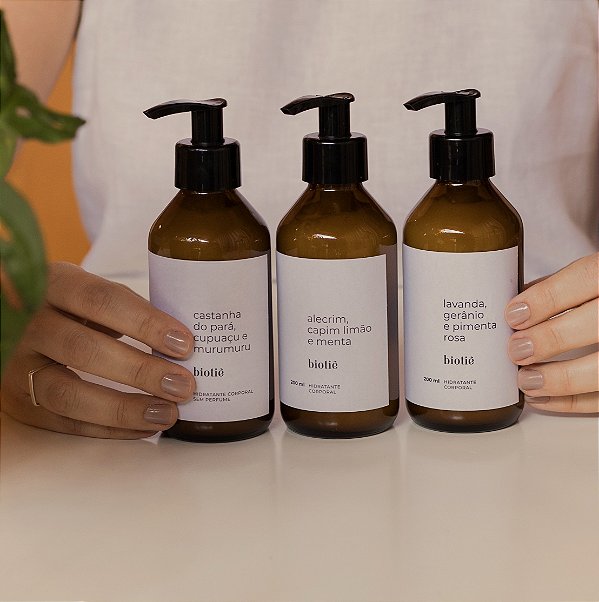 kit trio hidratantes corporais (200 ml)