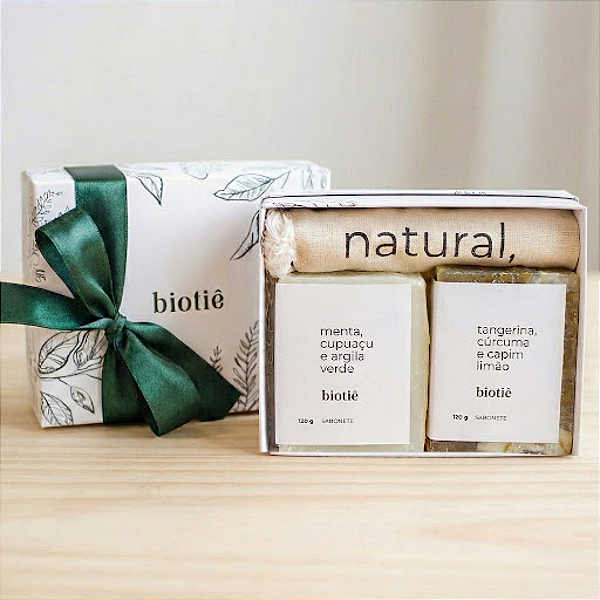 Kit Duo Sabonetes Naturais + Ecobag