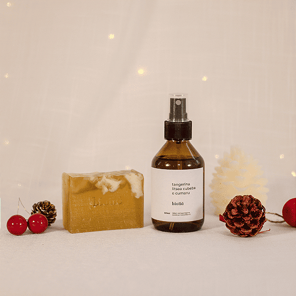 Kit Spray Aroma + Sabonete Natural + Ecobag