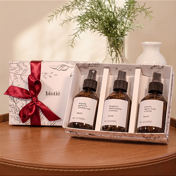 Kit trio spray aromaterapia | calma, energia e foco
