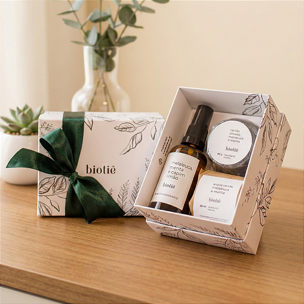 Kit detox das axilas especial | caixa de presente Biotiê