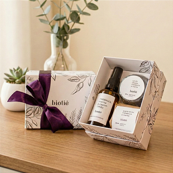 Kit detox das axilas especial | caixa de presente Biotiê