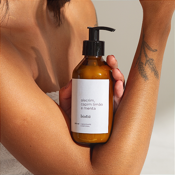 hidratante natural | alecrim, capim limão e menta​ (200 ml)