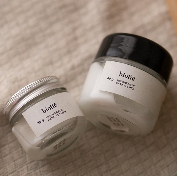 kit cuidados mãos e pés | hidratante pés (60g) e hidratante mãos (30g)