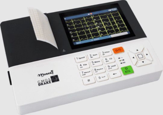 Eletrocardiógrafo ECG Moses 3 Canais