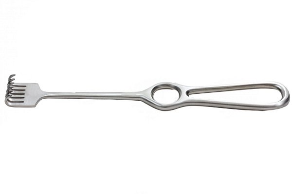 Afastador Volkmann 6 garras rombas - 22cm