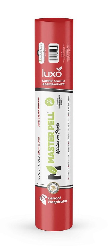 Papel Lençol Luxo (Papel mais Branco) - 10 rolos