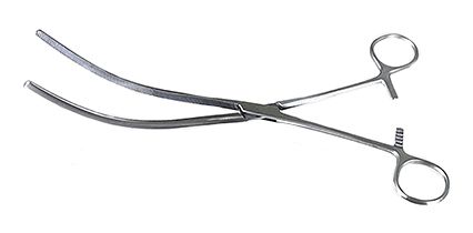 Pinça Doyen 25cm Curva Intestinal (dente cruzado)